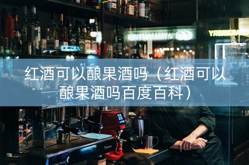 红酒可以酿果酒吗（红酒可以酿果酒吗百度百科）
