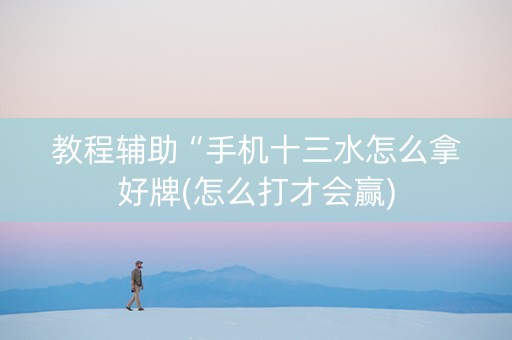 教程辅助“手机十三水怎么拿好牌(怎么打才会赢)
