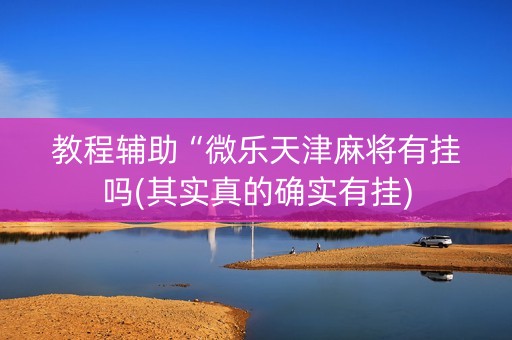 教程辅助“微乐天津麻将有挂吗(其实真的确实有挂)