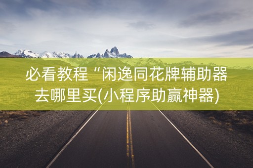 必看教程“闲逸同花牌辅助器去哪里买(小程序助赢神器)