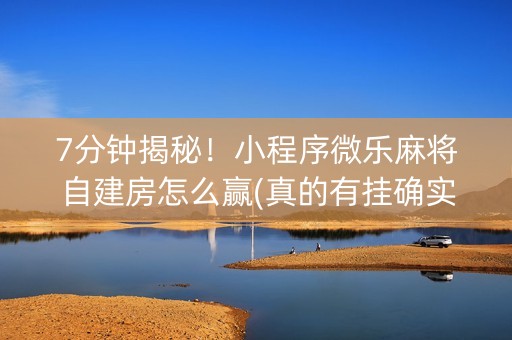 7分钟揭秘！小程序微乐麻将自建房怎么赢(真的有挂确实有挂)