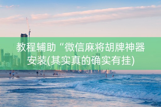 教程辅助“微信麻将胡牌神器安装(其实真的确实有挂)