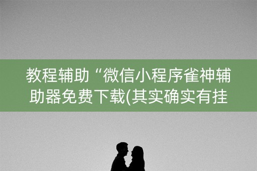 教程辅助“微信小程序雀神辅助器免费下载(其实确实有挂)