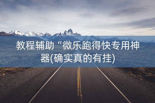 教程辅助“微乐跑得快专用神器(确实真的有挂)