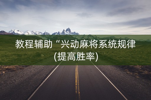 教程辅助“兴动麻将系统规律(提高胜率)
