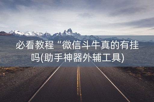 必看教程“微信斗牛真的有挂吗(助手神器外辅工具)