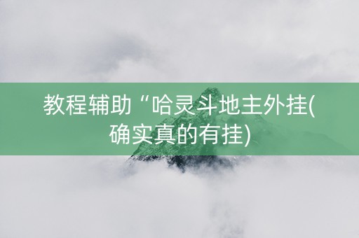 教程辅助“哈灵斗地主外挂(确实真的有挂)