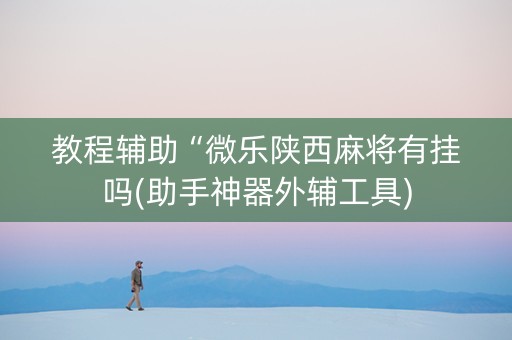 教程辅助“微乐陕西麻将有挂吗(助手神器外辅工具)