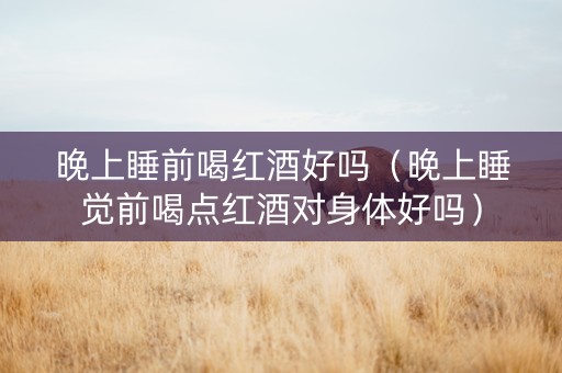 晚上睡前喝红酒好吗（晚上睡觉前喝点红酒对身体好吗）
