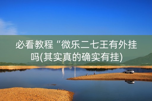 必看教程“微乐二七王有外挂吗(其实真的确实有挂)