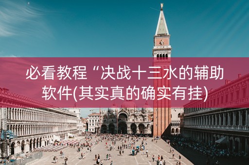 必看教程“决战十三水的辅助软件(其实真的确实有挂)