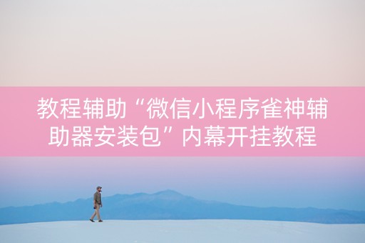 教程辅助“微信小程序雀神辅助器安装包”内幕开挂教程