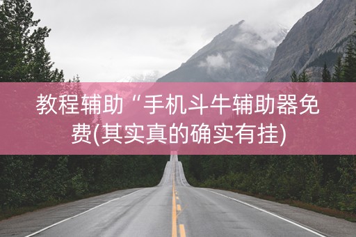 教程辅助“手机斗牛辅助器免费(其实真的确实有挂)