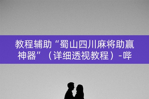 教程辅助“蜀山四川麻将助赢神器”（详细透视教程）-哔哩哔哩