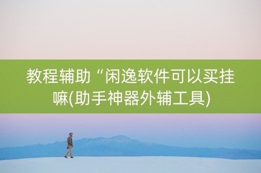 教程辅助“闲逸软件可以买挂嘛(助手神器外辅工具)