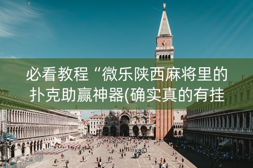 必看教程“微乐陕西麻将里的扑克助赢神器(确实真的有挂)