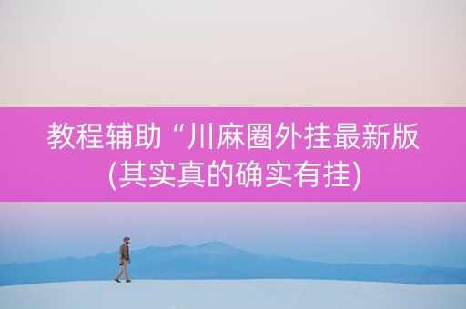 教程辅助“川麻圈外挂最新版(其实真的确实有挂)