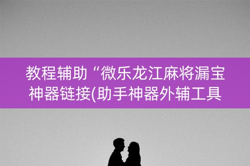 教程辅助“微乐龙江麻将漏宝神器链接(助手神器外辅工具)