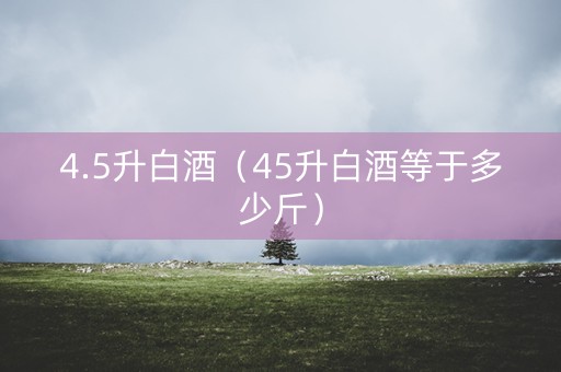 4.5升白酒（45升白酒等于多少斤）