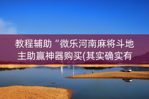 教程辅助“微乐河南麻将斗地主助赢神器购买(其实确实有挂)