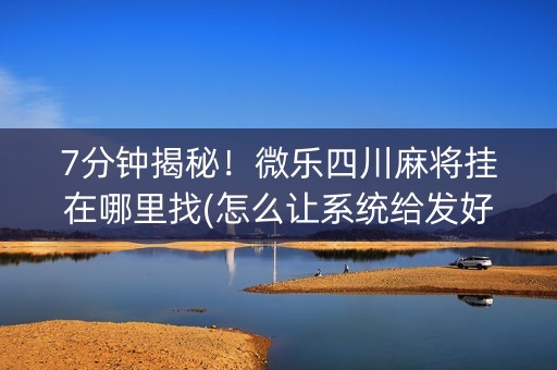 7分钟揭秘！微乐四川麻将挂在哪里找(怎么让系统给发好牌)