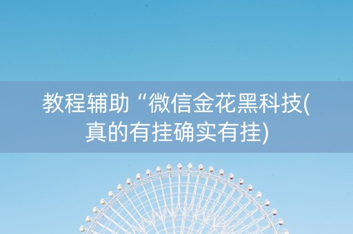 教程辅助“微信金花黑科技(真的有挂确实有挂)