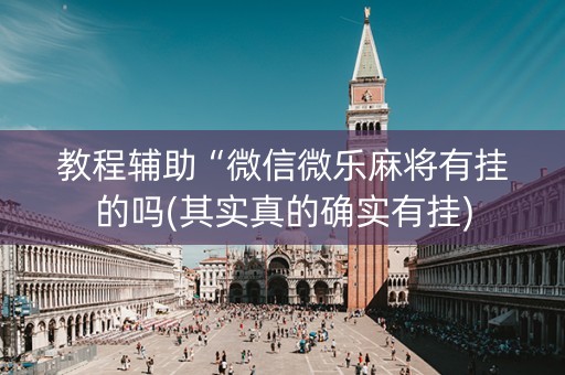 教程辅助“微信微乐麻将有挂的吗(其实真的确实有挂)