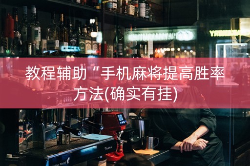 教程辅助“手机麻将提高胜率方法(确实有挂)