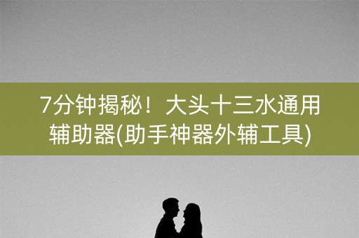 7分钟揭秘！大头十三水通用辅助器(助手神器外辅工具)