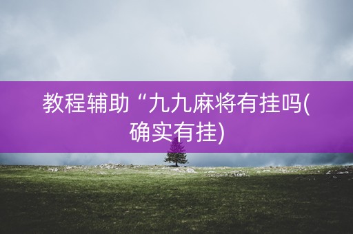 教程辅助“九九麻将有挂吗(确实有挂)