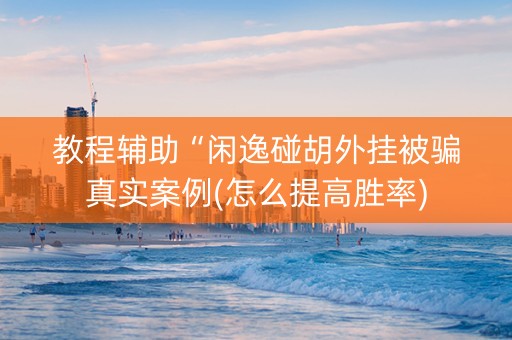 教程辅助“闲逸碰胡外挂被骗真实案例(怎么提高胜率) 教程辅助“闲逸碰胡外挂被骗真实案例(怎么提高胜率)