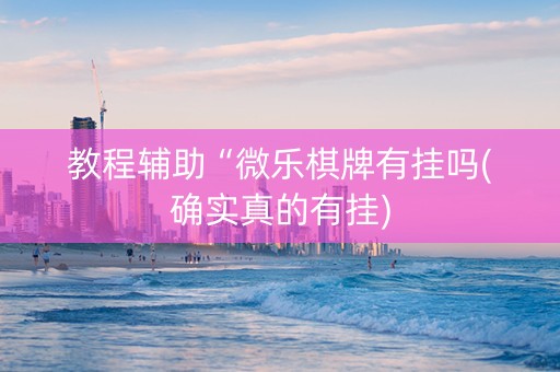 教程辅助“微乐棋牌有挂吗(确实真的有挂)