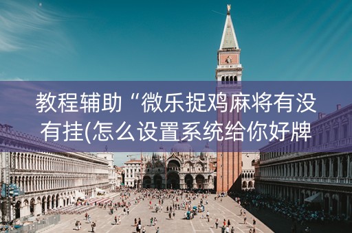 教程辅助“微乐捉鸡麻将有没有挂(怎么设置系统给你好牌)