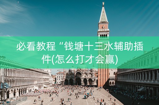 必看教程“钱塘十三水辅助插件(怎么打才会赢)