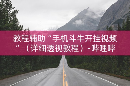 教程辅助“手机斗牛开挂视频”（详细透视教程）-哔哩哔哩
