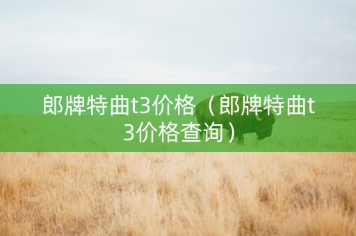 郎牌特曲t3价格（郎牌特曲t3价格查询）