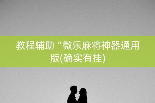教程辅助“微乐麻将神器通用版(确实有挂)