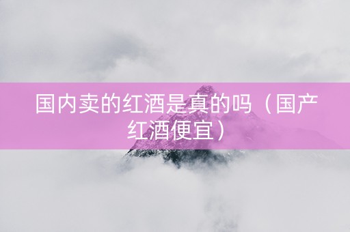 国内卖的红酒是真的吗（国产红酒便宜）