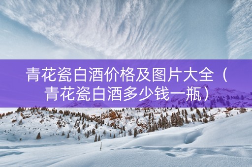 青花瓷白酒价格及图片大全（青花瓷白酒多少钱一瓶）