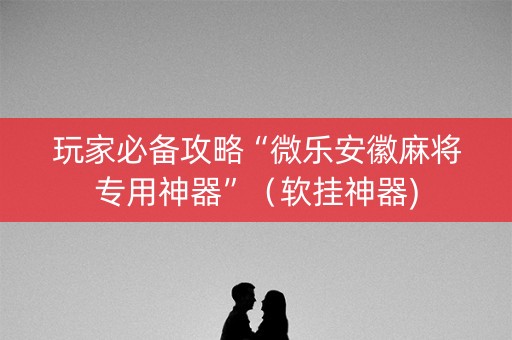 玩家必备攻略“微乐安徽麻将专用神器”（软挂神器)