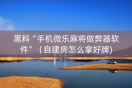 黑料“手机微乐麻将做弊器软件”（自建房怎么拿好牌)