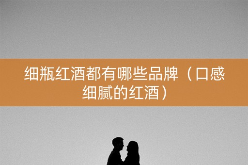 细瓶红酒都有哪些品牌（口感细腻的红酒）