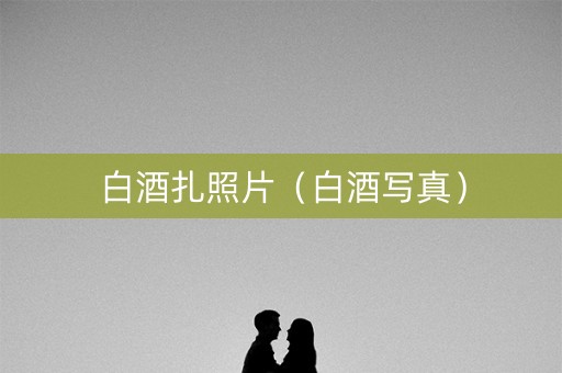 白酒扎照片（白酒写真）