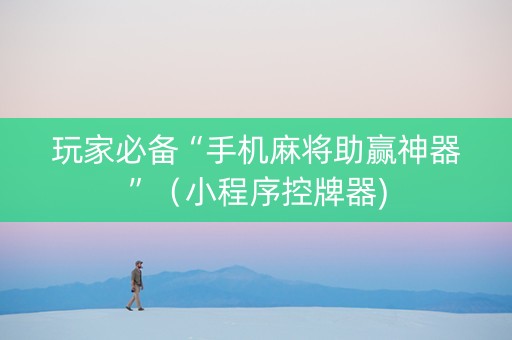 玩家必备“手机麻将助赢神器”（小程序控牌器)
