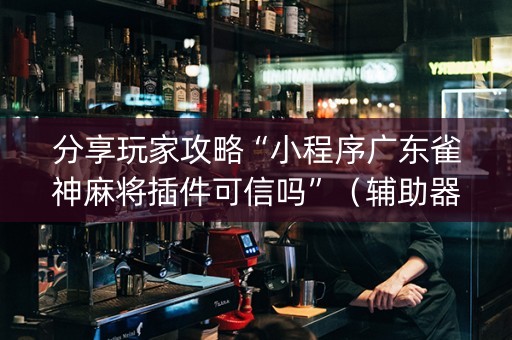 分享玩家攻略“小程序广东雀神麻将插件可信吗”（辅助器插件)