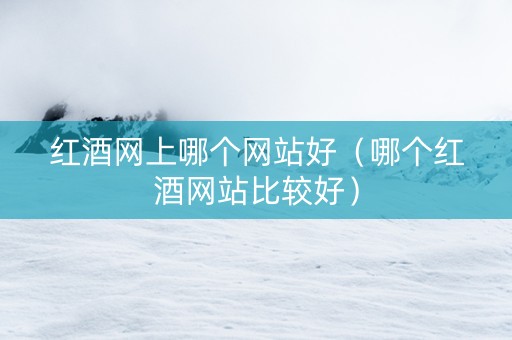 红酒网上哪个网站好（哪个红酒网站比较好）