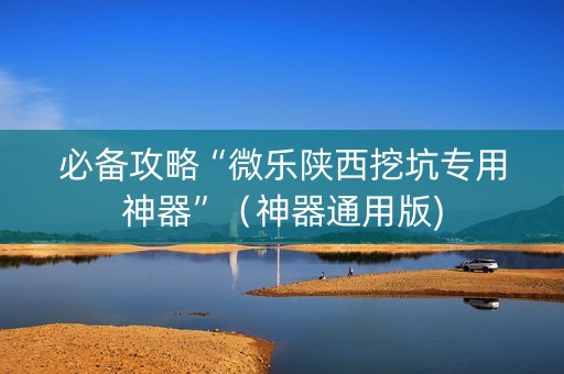必备攻略“微乐陕西挖坑专用神器”（神器通用版)