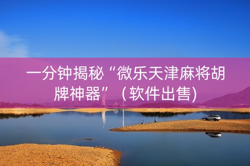 一分钟揭秘“微乐天津麻将胡牌神器”（软件出售)