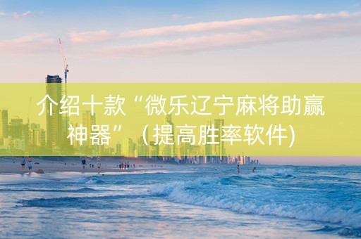 介绍十款“微乐辽宁麻将助赢神器”（提高胜率软件)