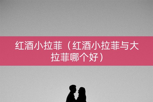 红酒小拉菲（红酒小拉菲与大拉菲哪个好）